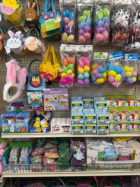 colorful Easter items