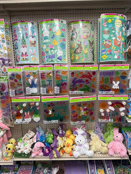 colorful Easter items